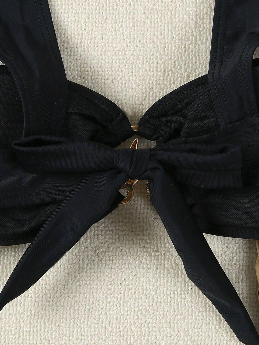 SHEIN DWUCZĘŚCIOWY STRÓJ KĄPIELOWY S09__L