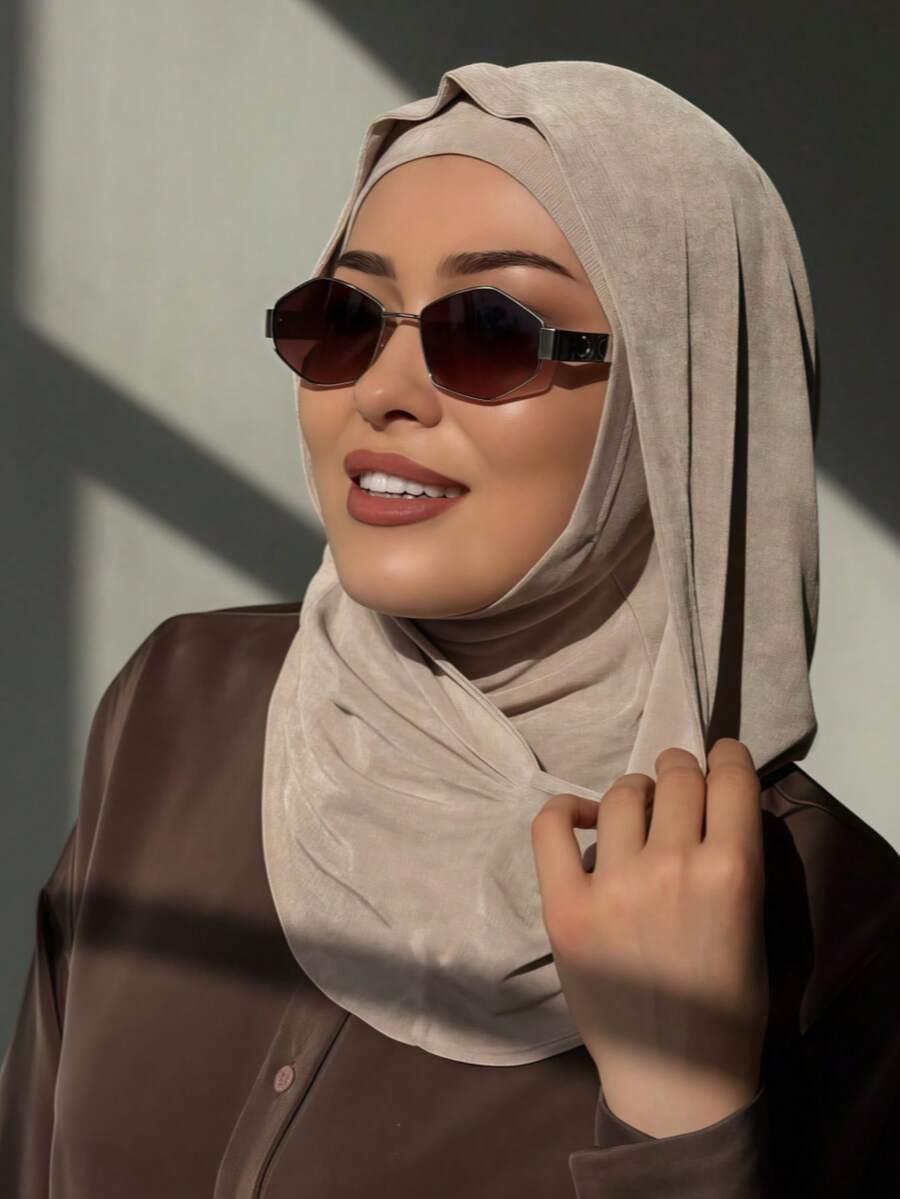SHEIN BEŻOWA CHUSTA HIDŻAB S07