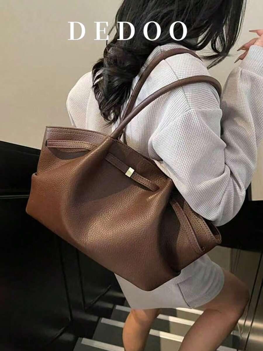 SHEIN BRĄZOWA TOREBKA NA RAMIĘ S07__29X21CM