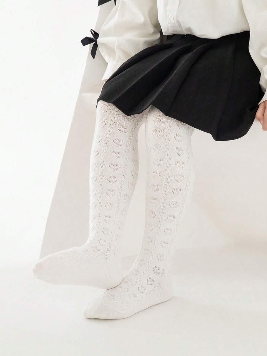 SHEIN BIAŁE RAJSTOPY WZÓR S07__128-152