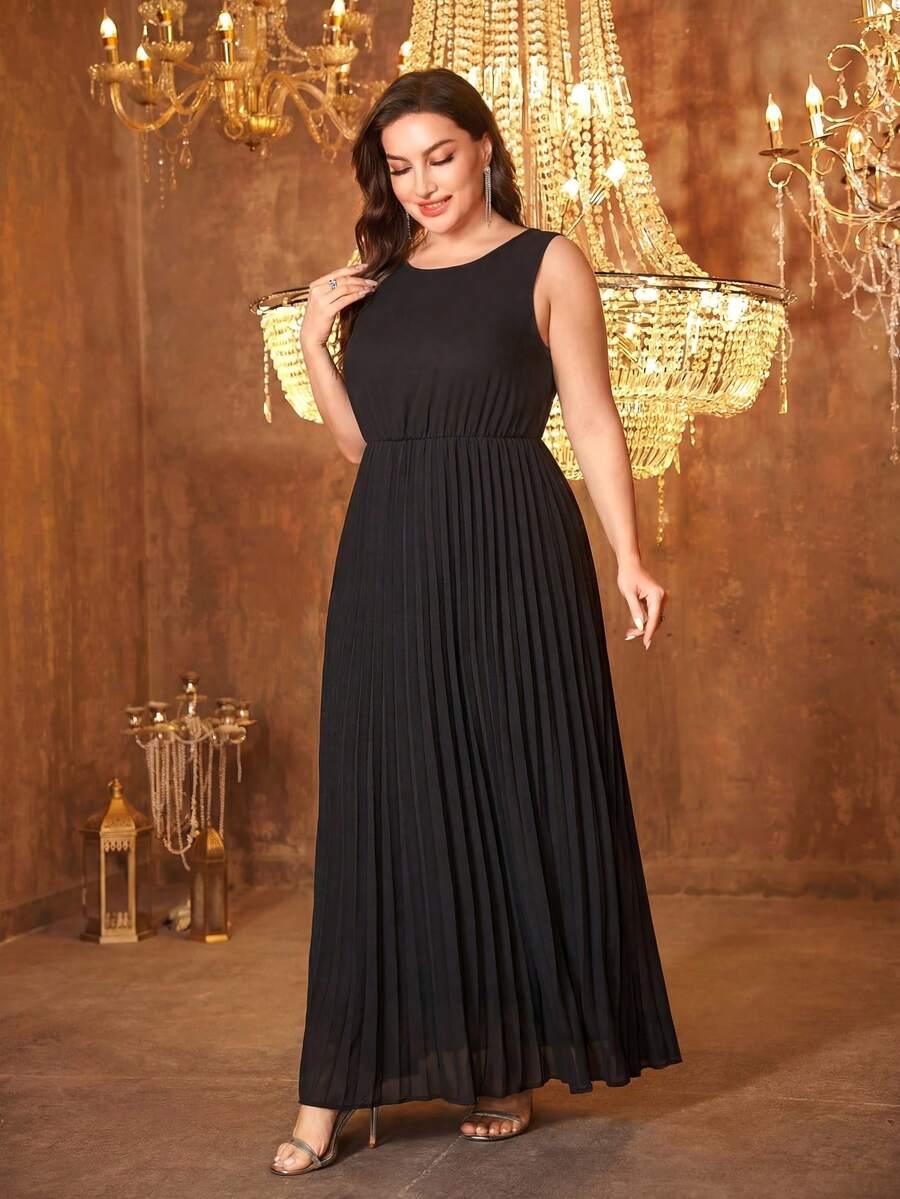 SHEIN CZARNA MAXI SUKIENKA S06__48