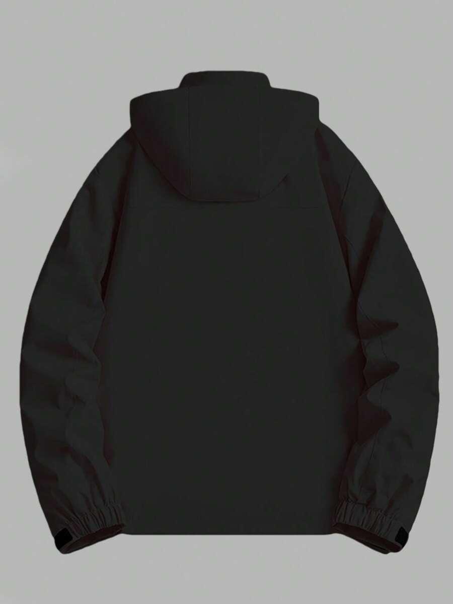 SHEIN CZARNA KURTKA KAPTUR W01__L