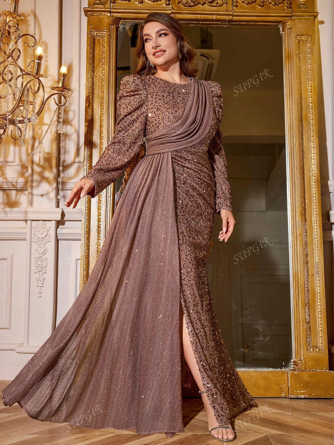 SHEIN RÓŻOWA MAXI SUKIENKA S06__46