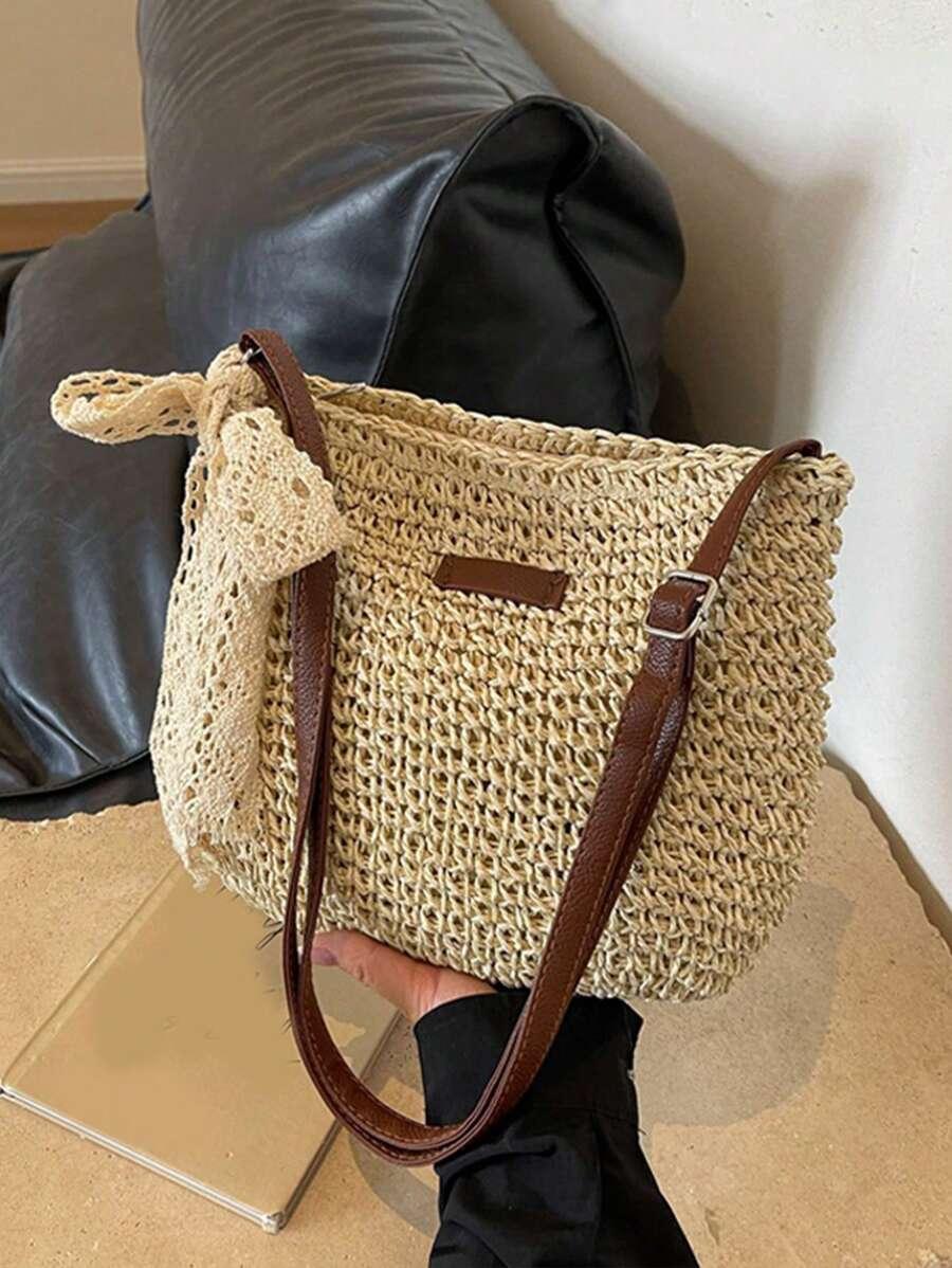 YOGODLNS BEŻOWA TOREBKA NA RAMIĘ S07__29X6X23CM