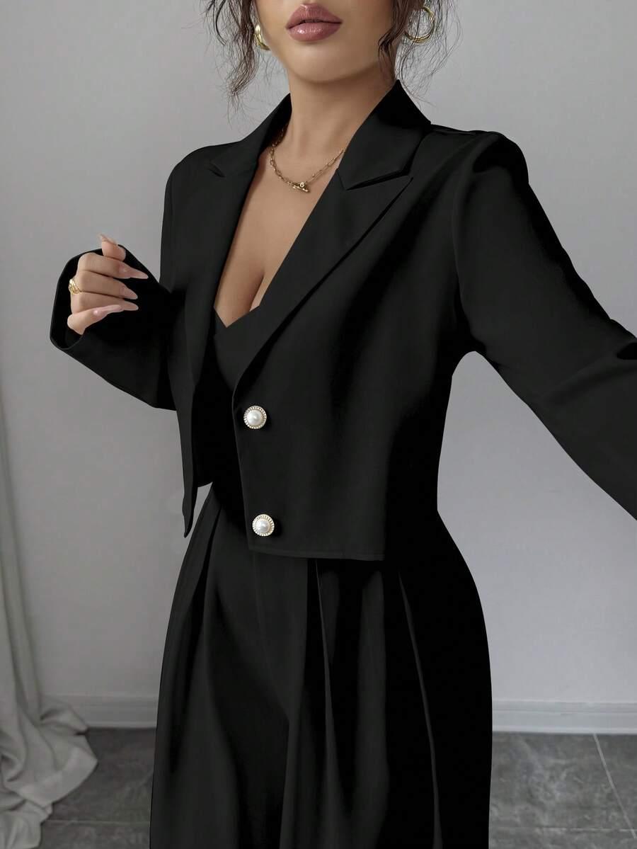 SHEIN KOMBINEZON MARYNARKA KOMPLET S06__XL