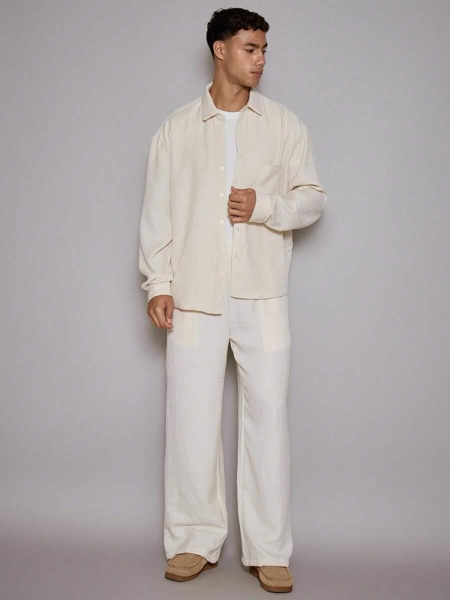 SHEIN BEŻOWE SPODNIE CASUAL S06__XXL