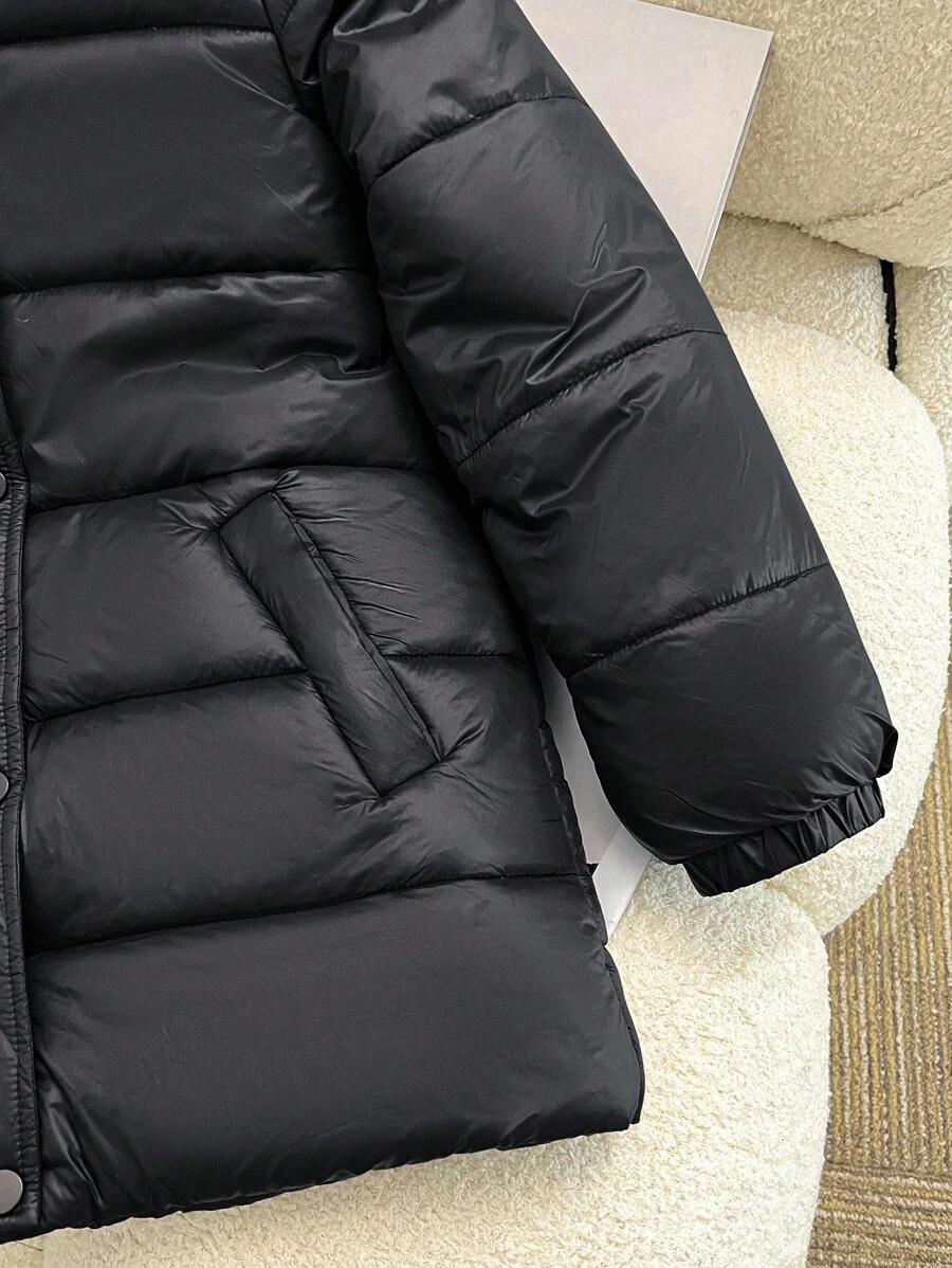 SHEIN CZARNA PIKOWANA KURTKA W01__134/140