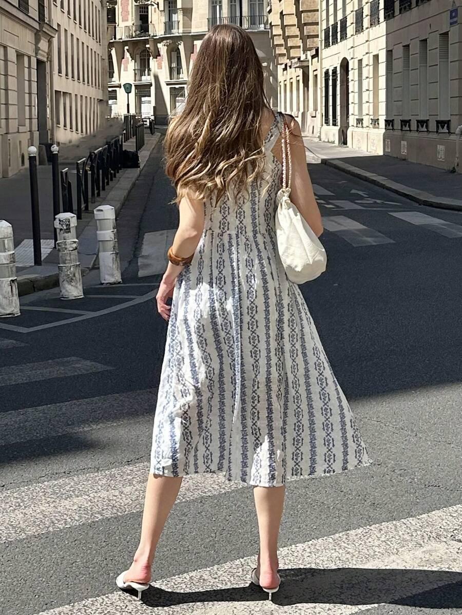 SHEIN MIDI SUKIENKA PRINT S06__S
