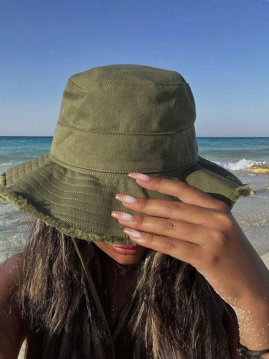 SHEIN BIAŁY KAPELUSZ BUCKET S07