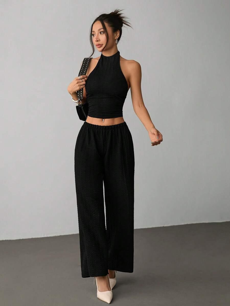 SHEIN CZARNY TOP ODKRYTE RAMIONA S09__XS