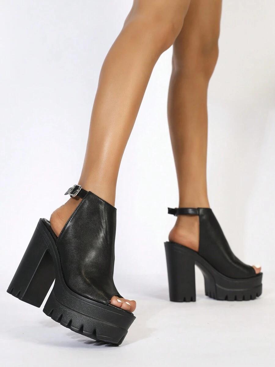 SHEIN CZARNE SANDAŁY OBCAS S06__39