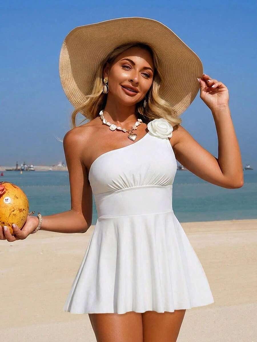 SHEIN JEDNOCZĘŚCIOWY STRÓJ KĄPIELOWY S09__L