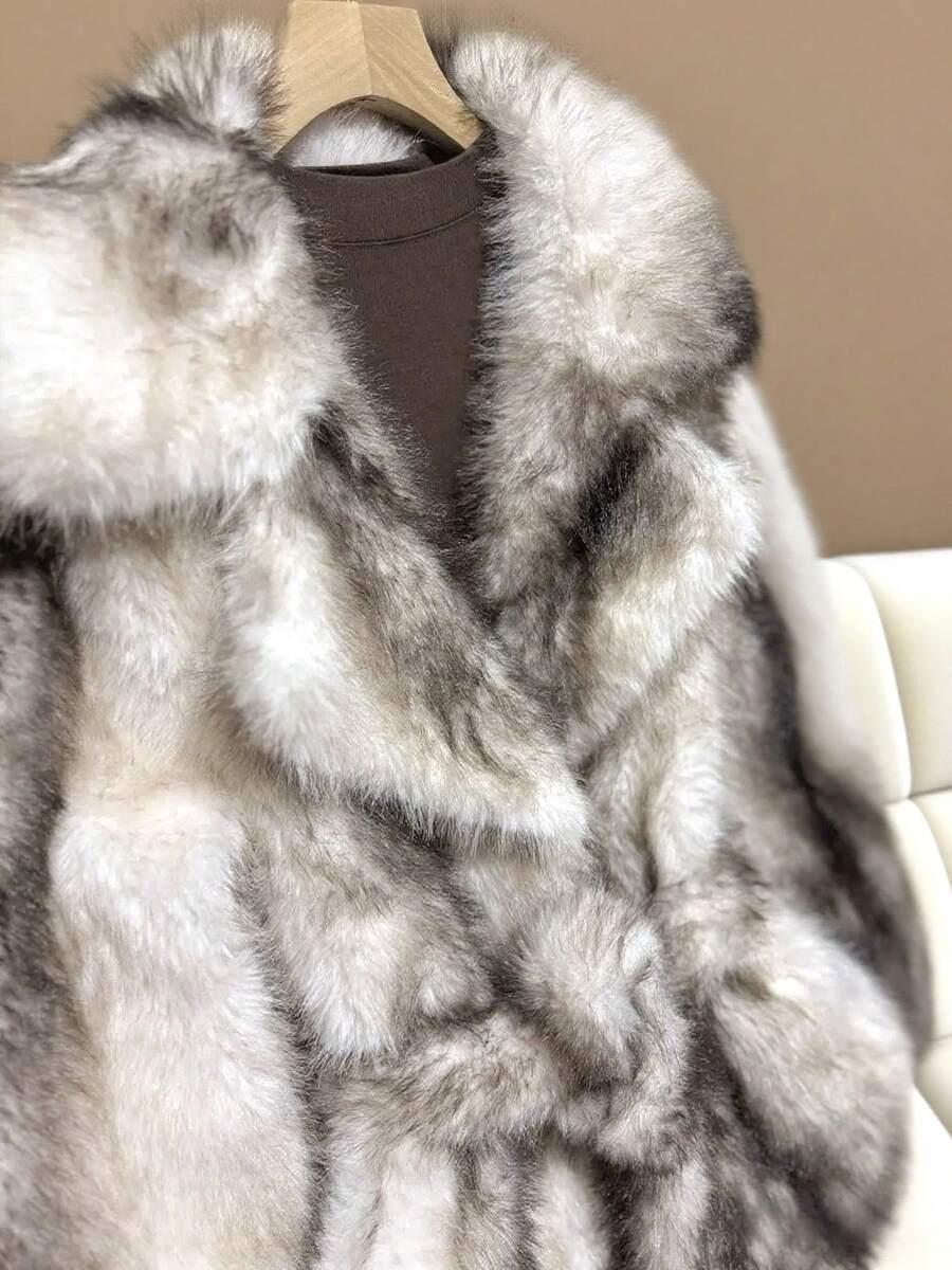 SHEIN BIAŁE SZTUCZNE FUTRO W01__M