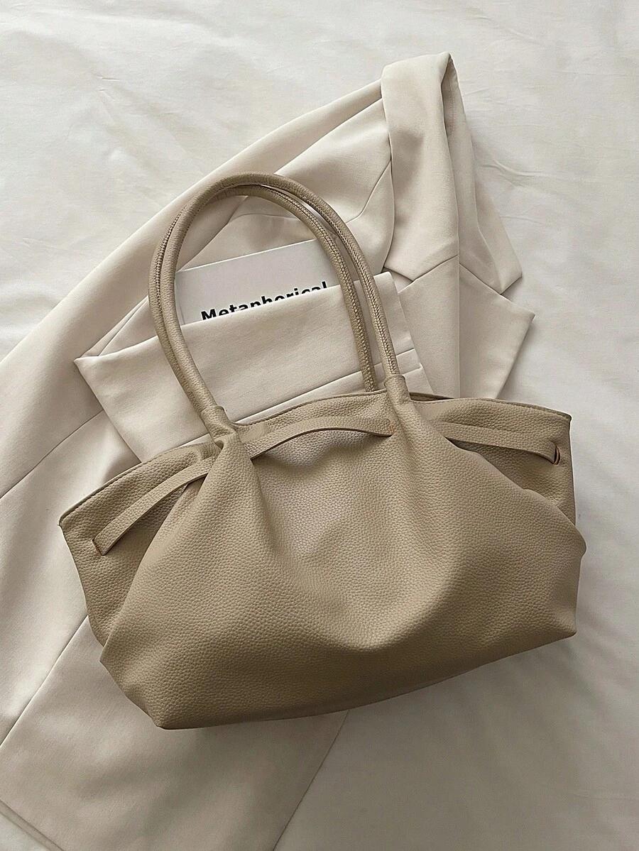SHEIN BEŻOWA TOREBKA IMITACJA SKÓRY S07__27X20X14CM