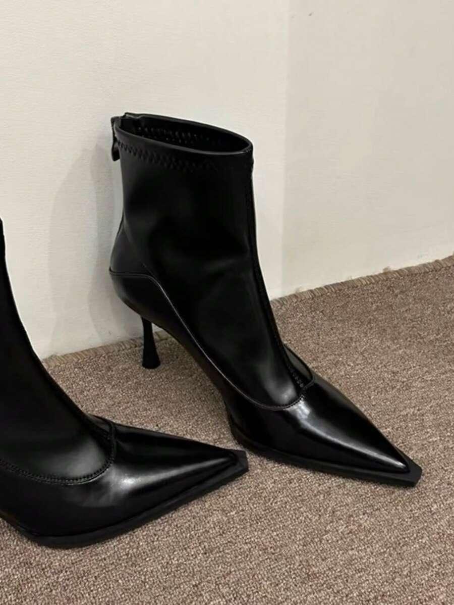 SHEIN CZARNE BOTKI IMITACJA SKÓRY W01__36