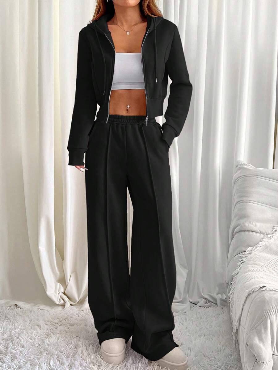 SHEIN CZARNE SPODNIE DRESOWE S06__XS