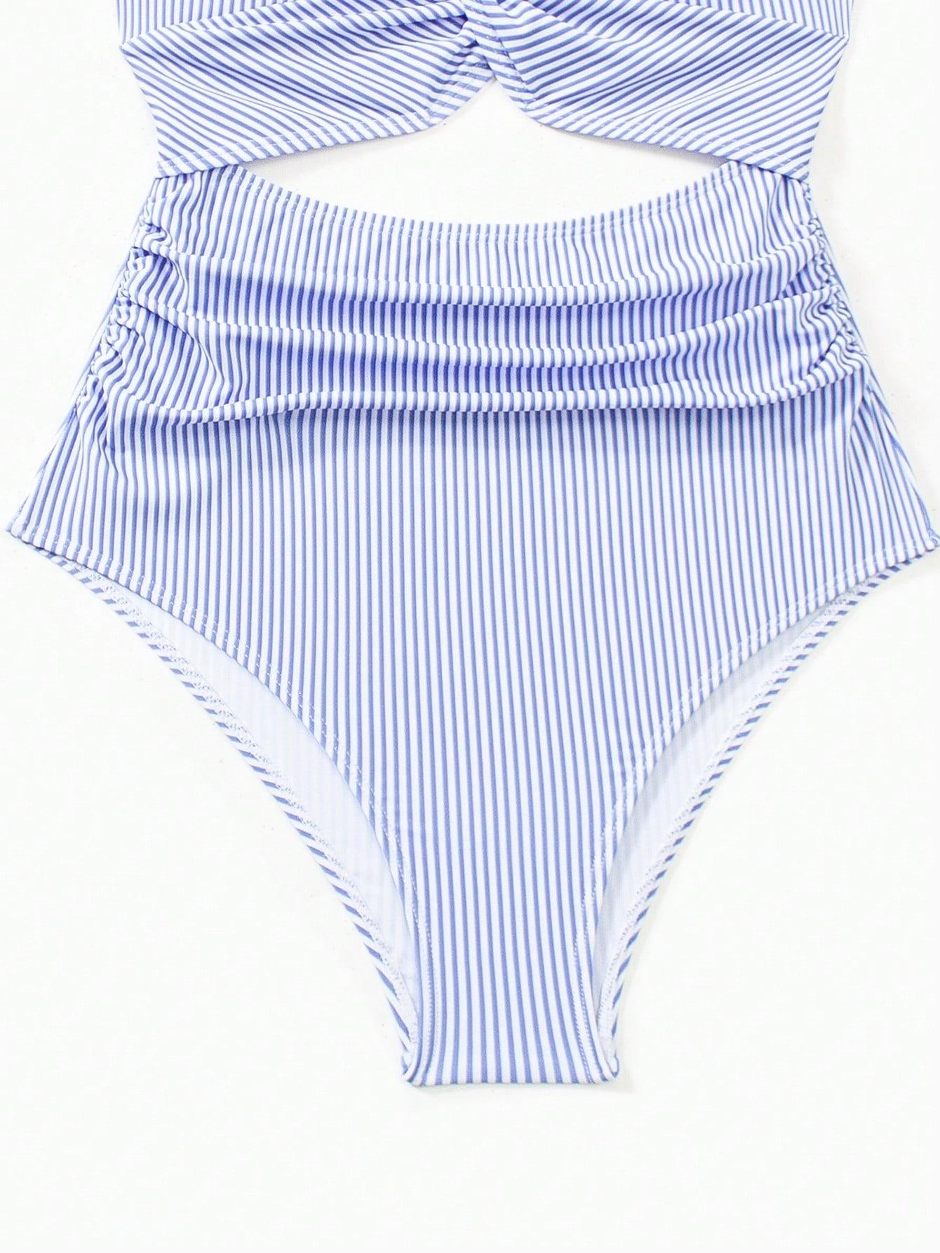 SHEIN JEDNOCZĘŚCIOWY STRÓJ KĄPIELOWY PASKI S09__XL