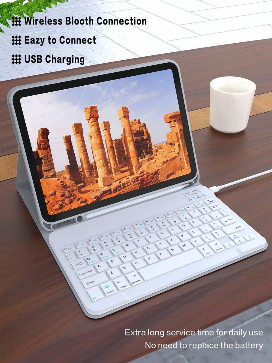 SHEIN SZARE ETUI KLAWIATURA NA TABLET IPAD 10 S07__