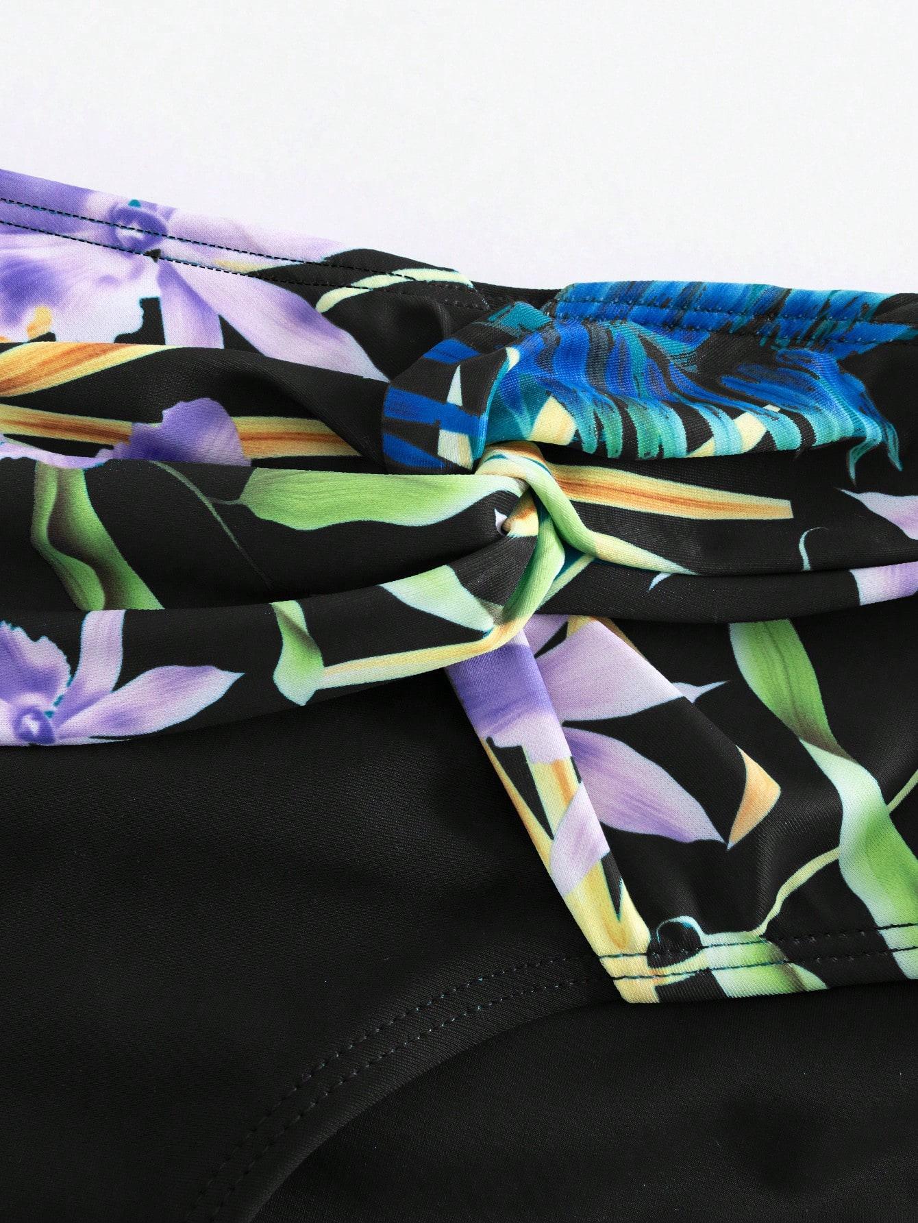 SHEIN DWUCZĘŚCIOWY STRÓJ KĄPIELOWY S06__L