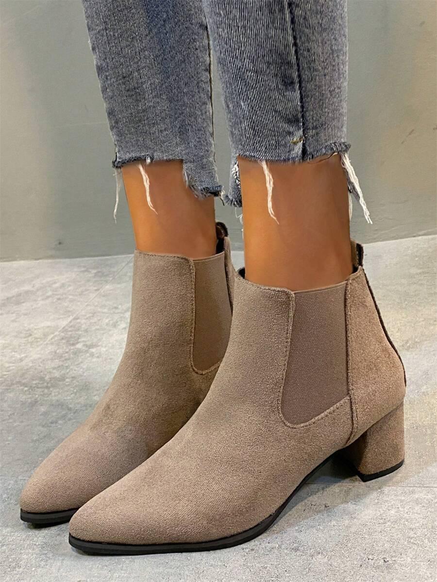 SHEIN BRĄZOWE BOTKI OBCAS W01__40,5