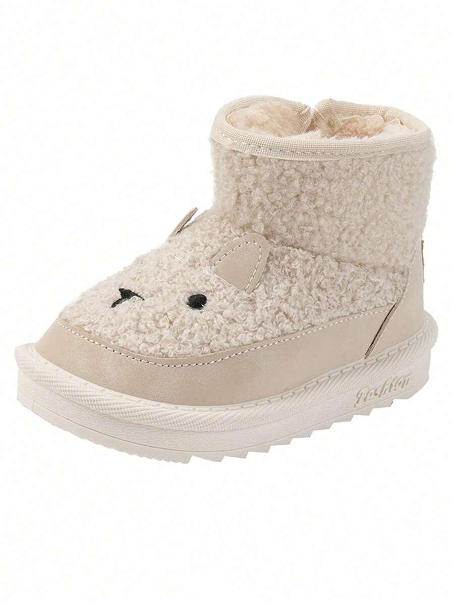 SHEIN BEŻOWE BUTY ŚNIEGOWCE USZY W01__18