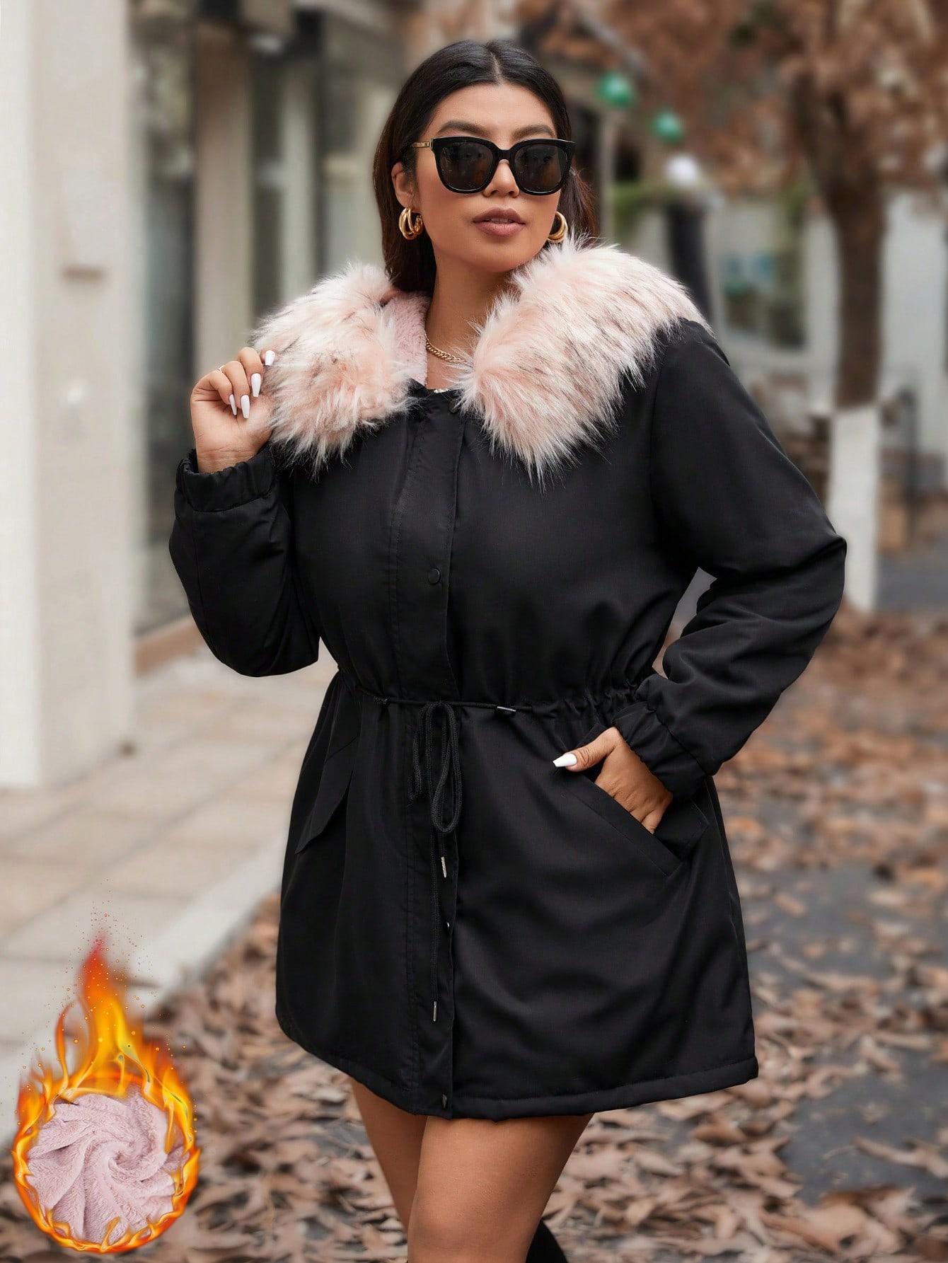 SHEIN CZARNA KURTKA KAPTUR W01__XXL