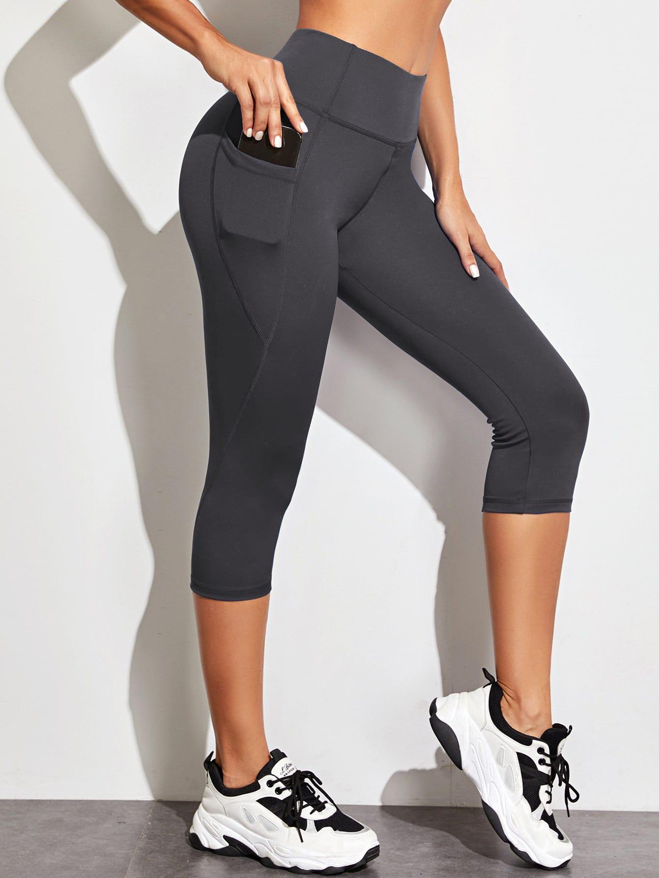 SHEIN SZARE LEGGINSY WYSOKI STAN S06__XL