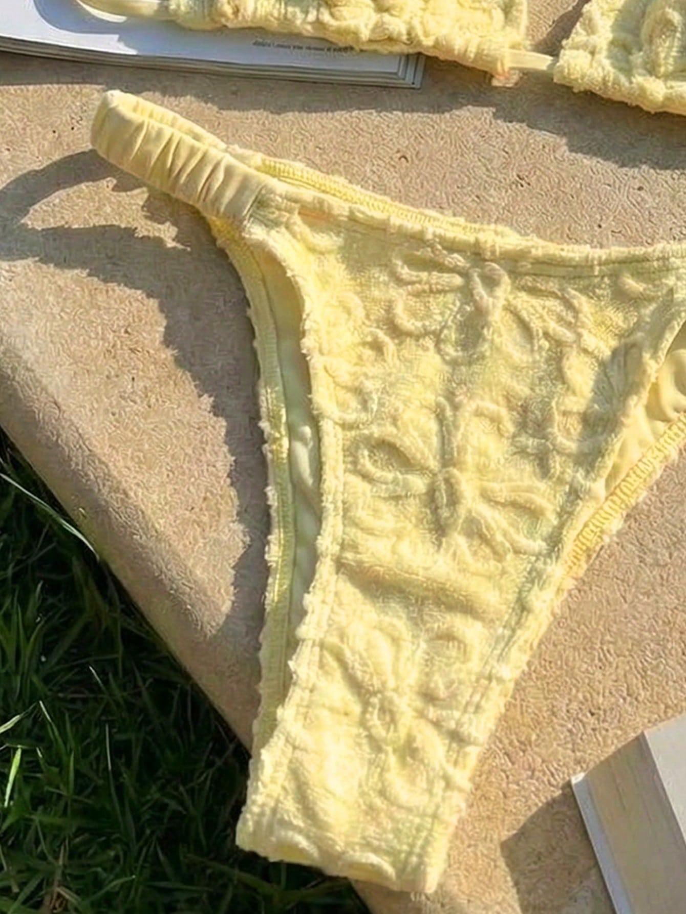 SHEIN DWUCZĘŚCIOWY STRÓJ KĄPIELOWY S09__XS