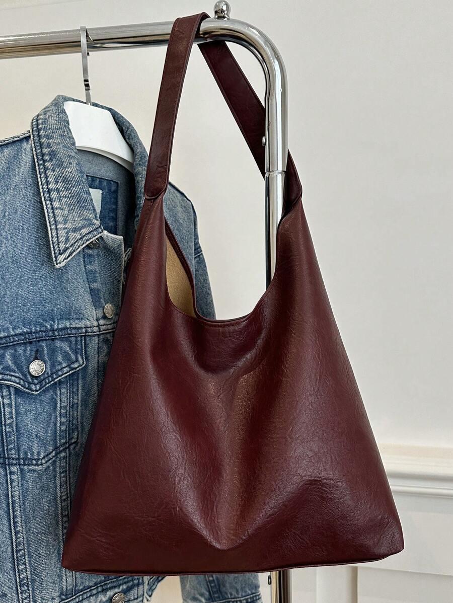 SHEIN BORDOWA TOREBKA IMITACJA SKÓRY S07__12,5X37X32CM