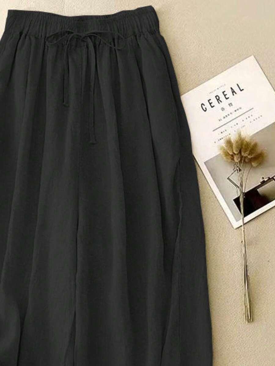 SHEIN CZARNE SPODNIE CASUAL S06__50
