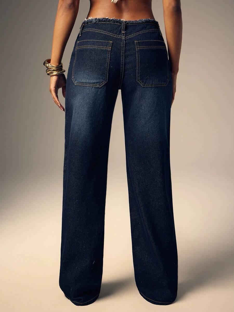 DENIMOI SPODNIE Z NISKIM STANEM JEANS W28/M