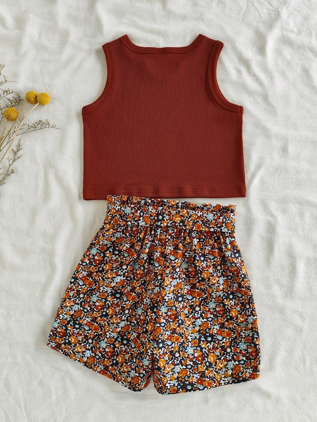 SHEIN KOMPLET TOP SPODENKI S09__104-110