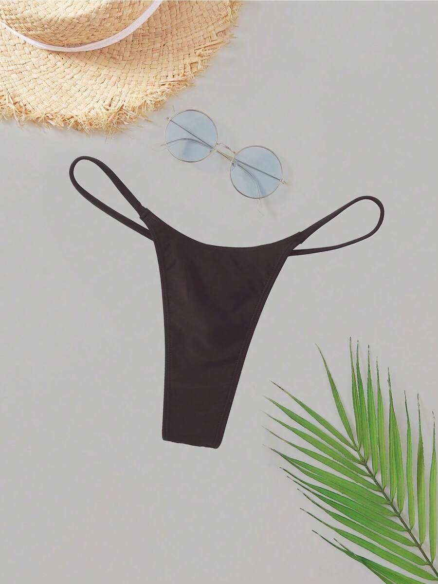 OCEVA BRĄZOWY DÓŁ OD BIKINI S09__S
