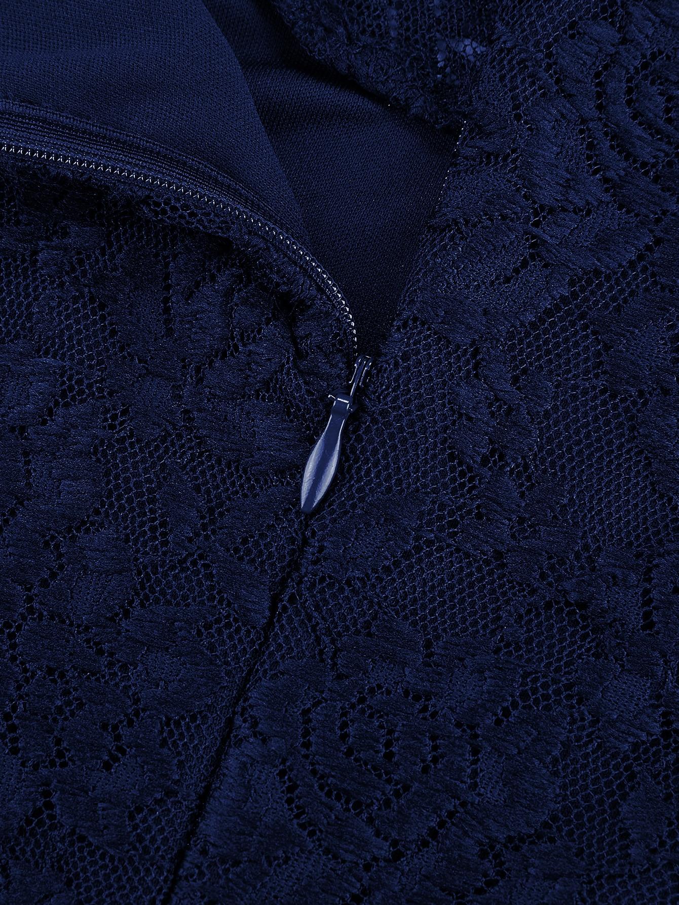 SHEIN GRANATOWA SUKIENKA KORONKA S06__M