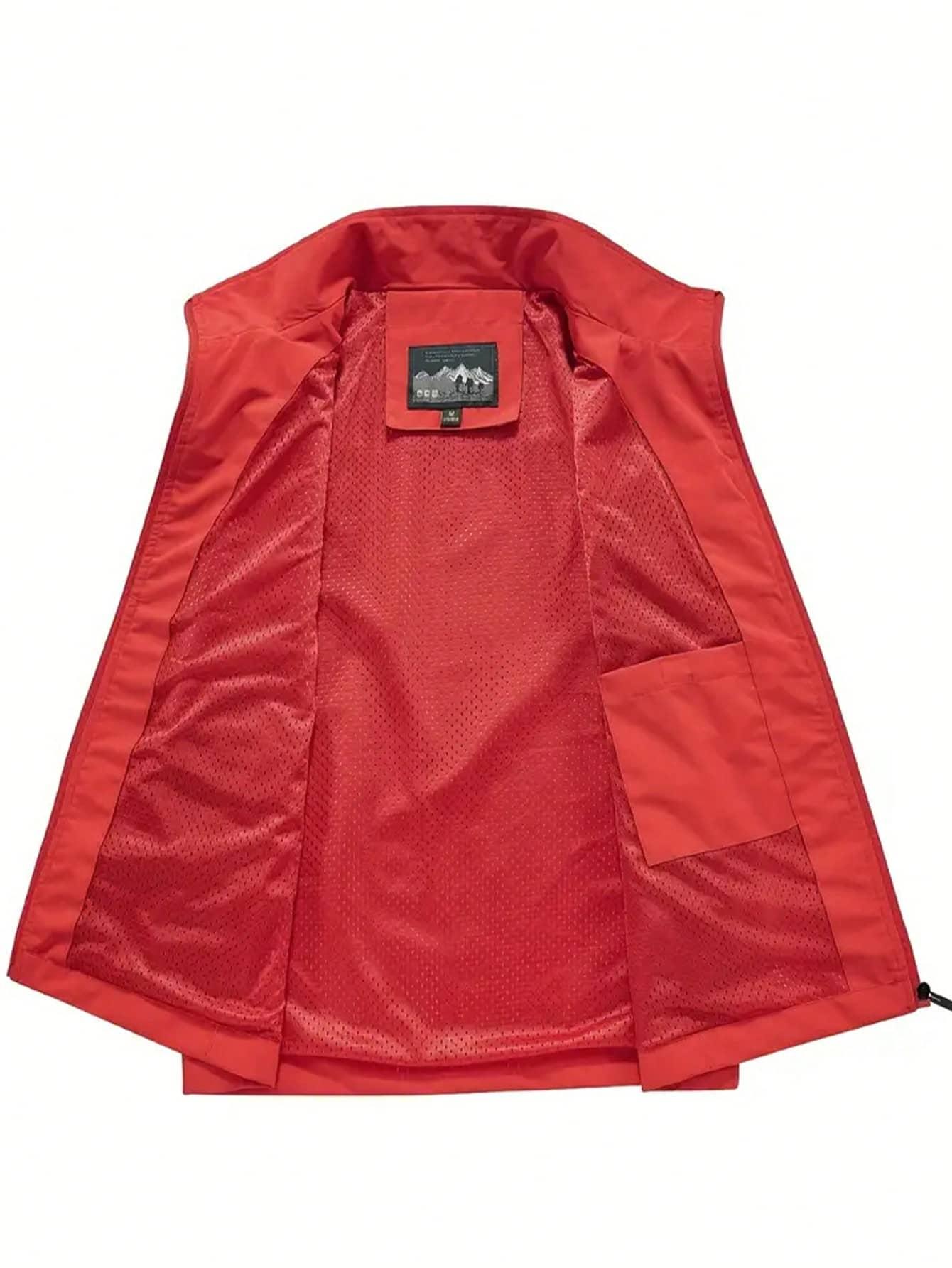 SHEIN CZERWONA KAMIZELKA ZAMEK S06__48