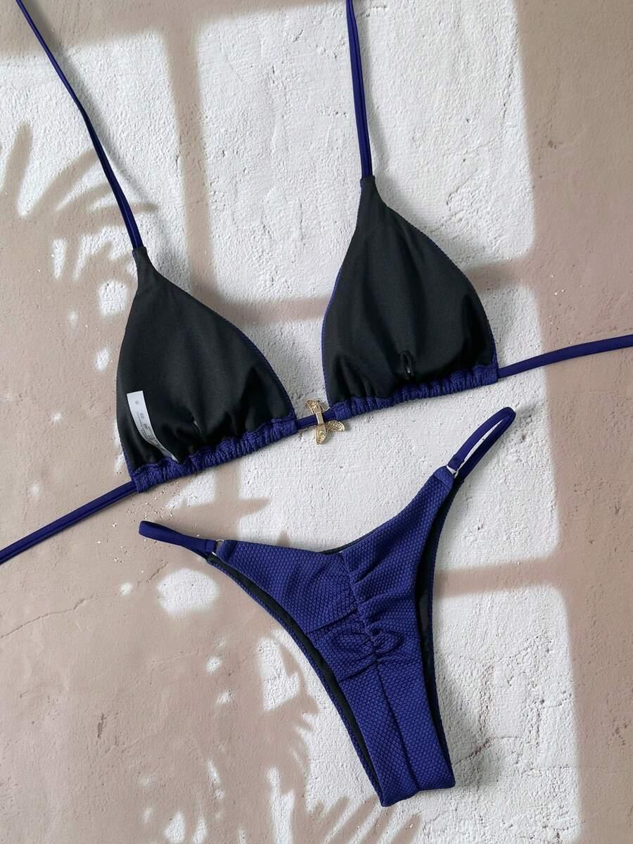 SWIM MOD GRANATOWY DWUCZĘŚCIOWY STRÓJ KĄPIELOWY S09__M