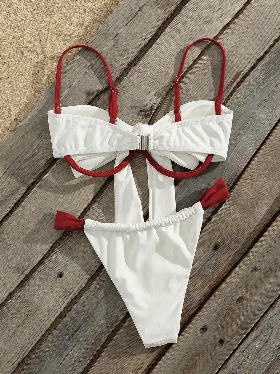 SHEIN DWUCZĘŚCIOWY STRÓJ KĄPIELOWY S09__XL