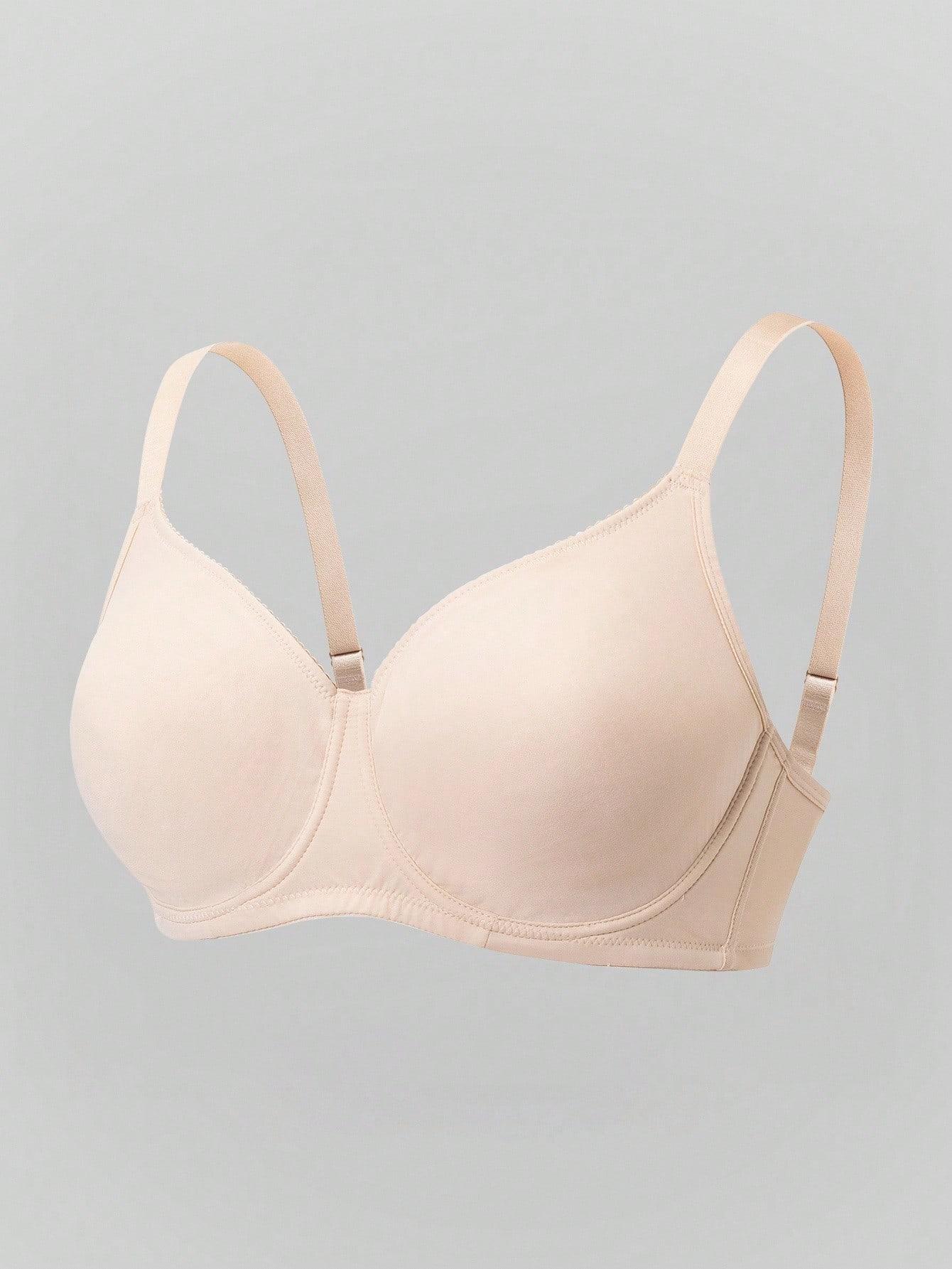 SHEIN BEŻOWY BIUSTONOSZ ZAPINANY Z TYŁU S06__100C