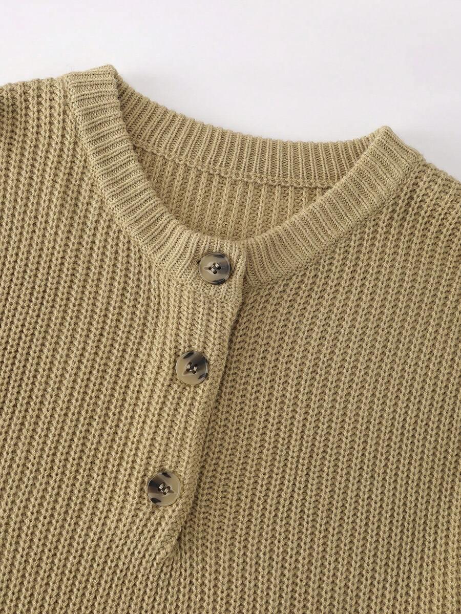 SHEIN BEŻOWY ROZPINANY SWETER S06__M