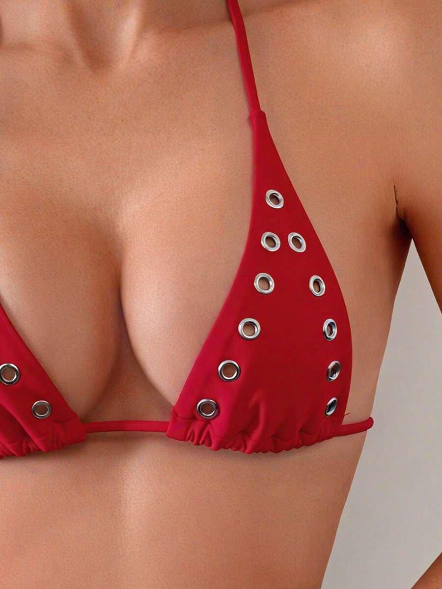 SWIM SXY CZERWONA WIĄZANA GÓRA OD BIKINI S09__XS
