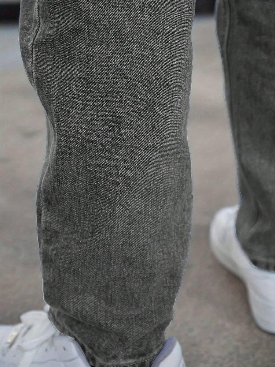 SHEIN SZARE SPODNIE JEANS S06__XXL