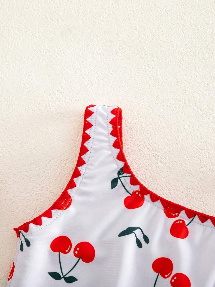 SHEIN 3-CZĘŚCIOWY STRÓJ KĄPIELOWY ZESTAW ZT2__110-116CM