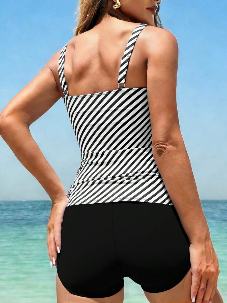 SWIM LUSHOIRE DWUCZĘŚCIOWY STRÓJ KĄPIELOWY KONTRAST S09__M