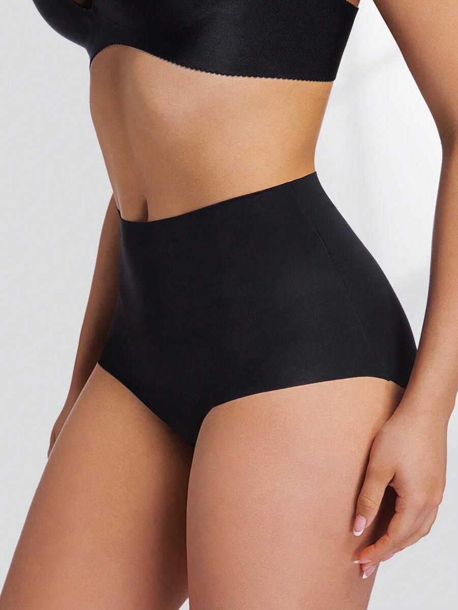 SHEIN CZARNE MODELUJĄCE MAJTKI WYSOKI STAN S09__S