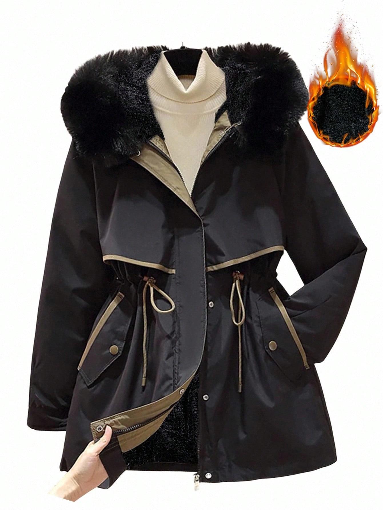 SHEIN CZARNA KURTKA Z KAPTUREM W01__46