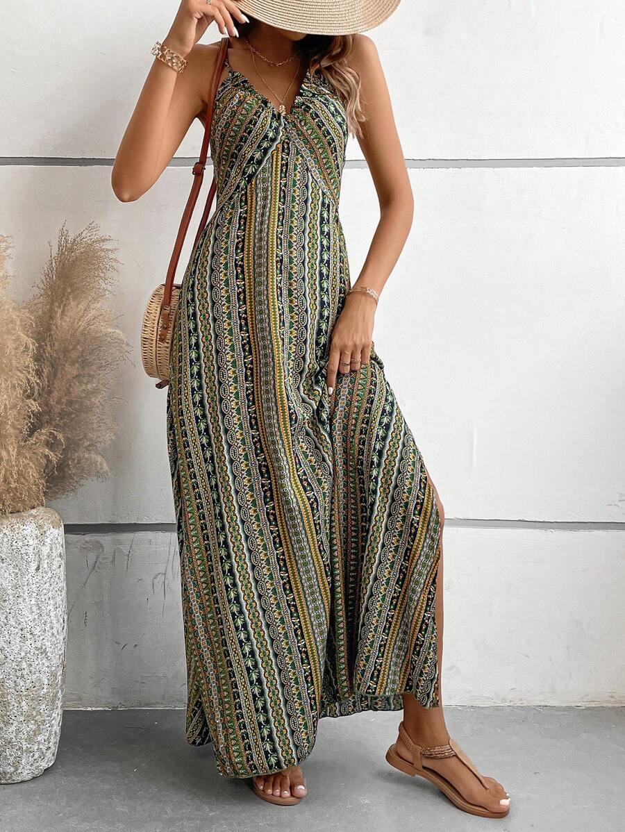 SHEIN MAXI SUKIENKA WZORY S06__L