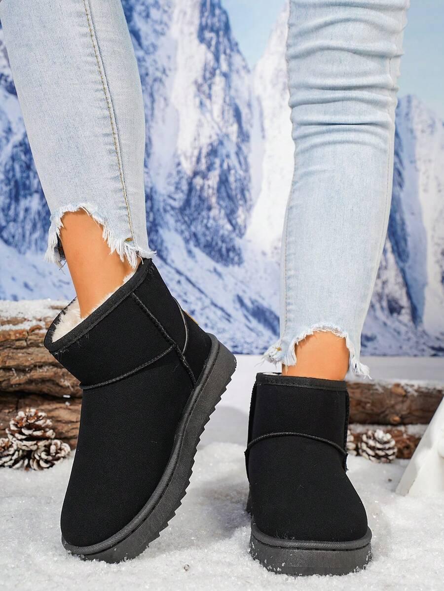 SHEIN BRĄZOWE ŚNIEGOWCE PLATFORMA W01__37,5