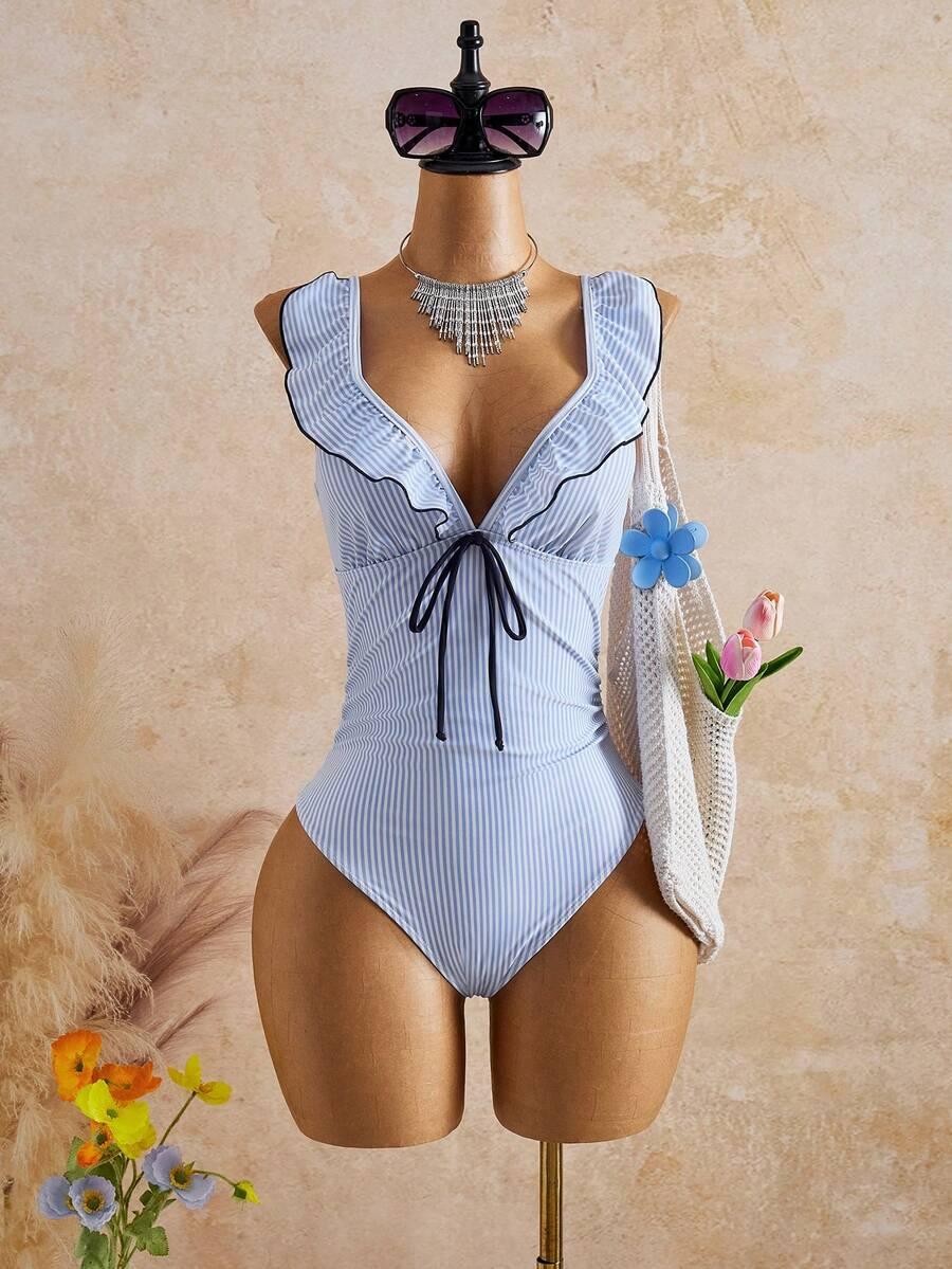SWIM MOD JEDNOCZĘŚCIOWY STRÓJ KĄPIELOWY PASKI S09__M
