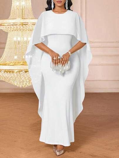 SHEIN BIAŁA MAXI SUKIENKA S06__L