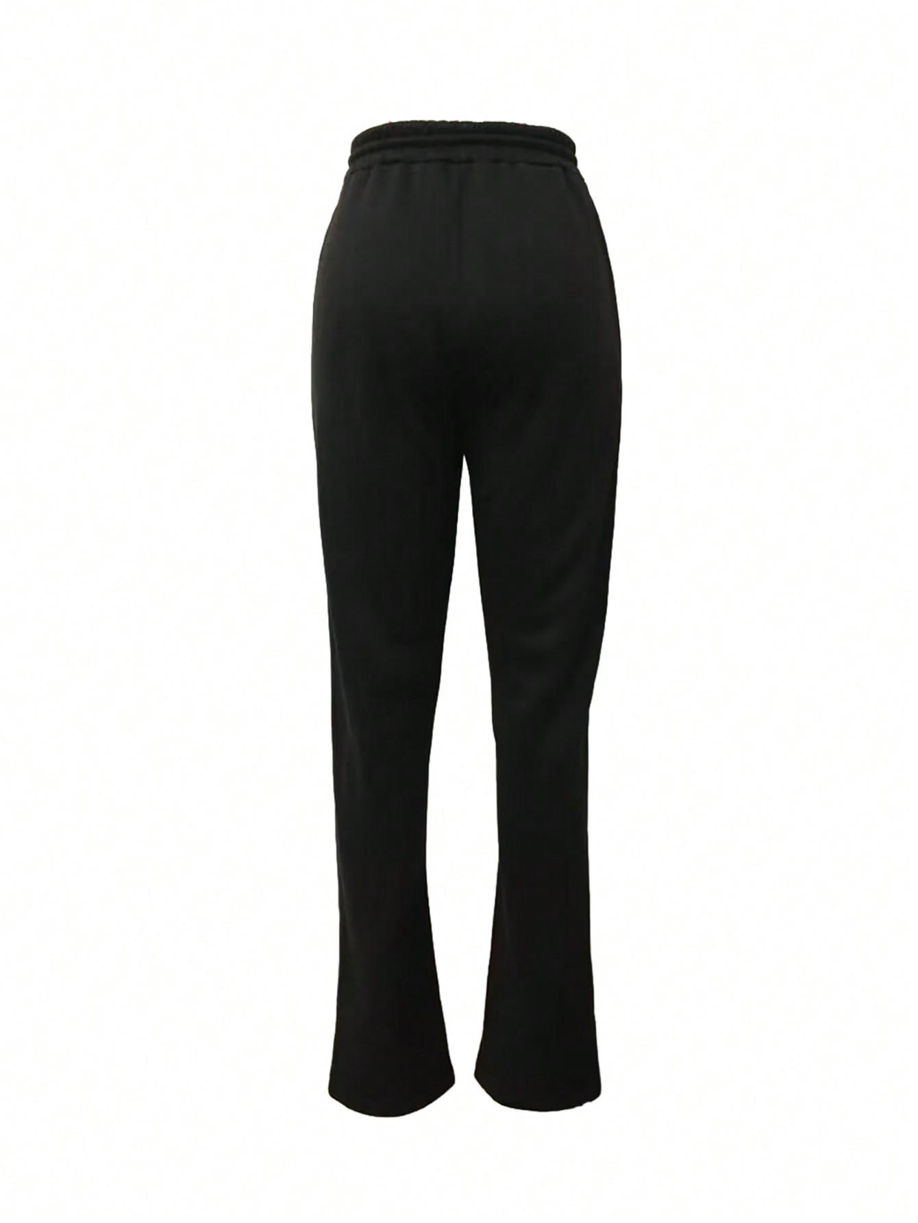 SHEIN CZARNE SPODNIE DRESOWE S06__L